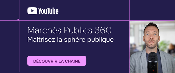 découvrir la chaine you tube marchés publics 360